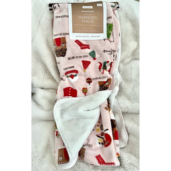 Envogue PINK Christmas Blanket 12 Days - Picture 2 of 2